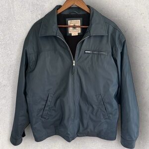 Vintage Northwest Territory Men's Dark Navy Puffer Jacket Sherpa Lining Medium